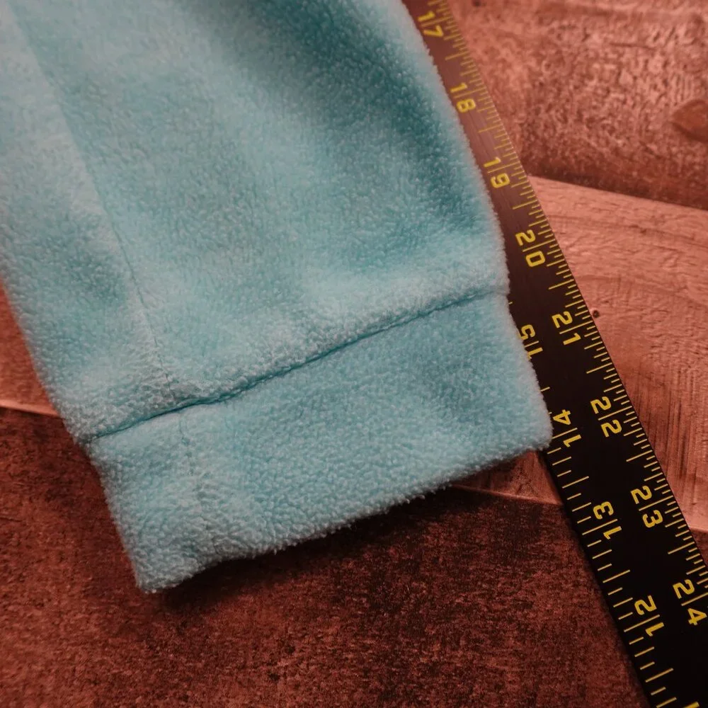 Columbia full zip fleece jacket girl's large baby blue‎